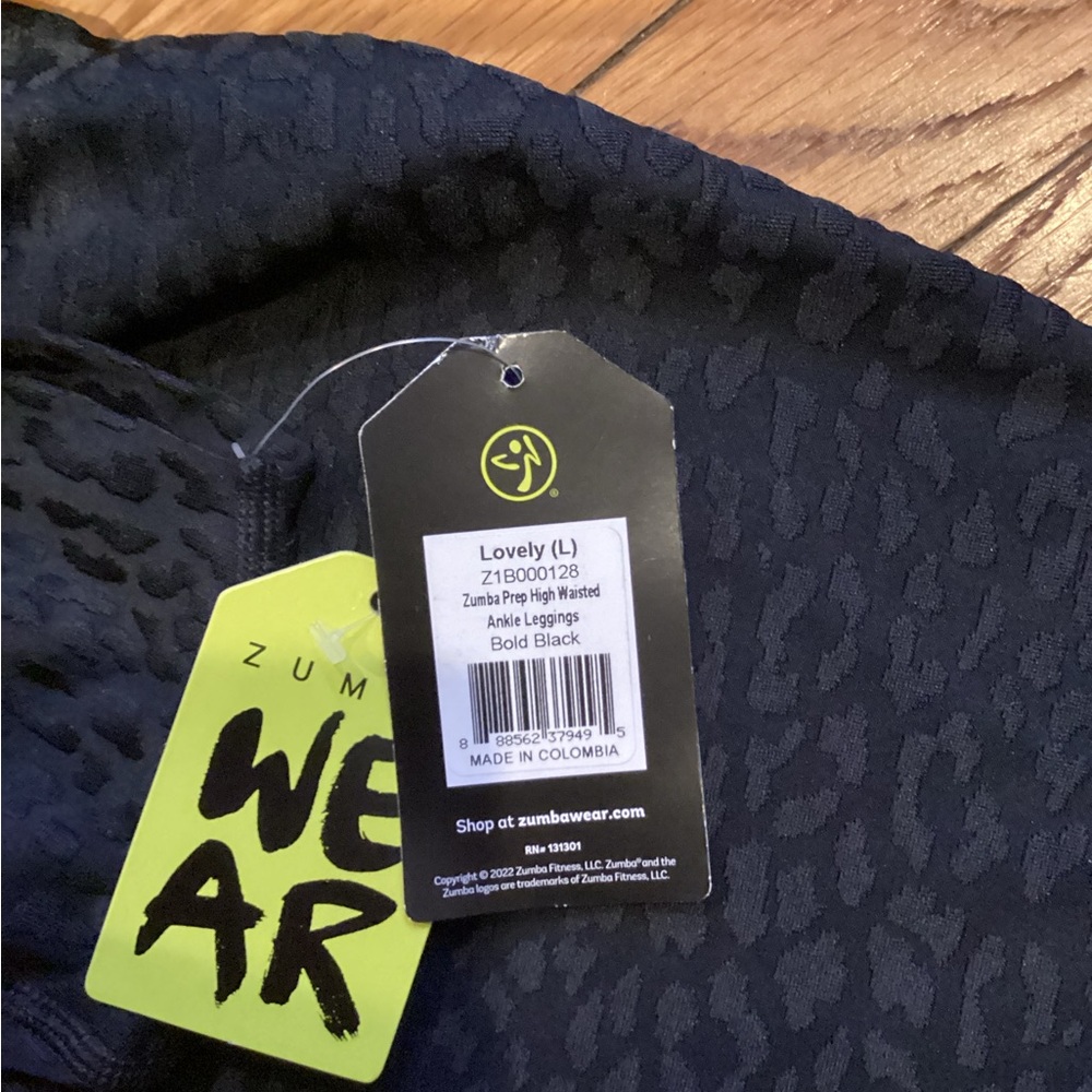 Large (L) Zumba High Waist Prep Leggings NWT